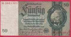 Německo - 50 Reichsmark 30.3.1933 - série M - H - 7 m.č.