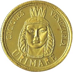 Zlatá mince - Venezuela - CACIQUE ORO 1.5GR 1961