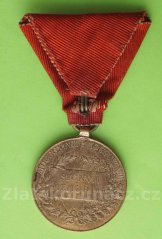 F. J. I. jubilejní medaile Signum Memoriae 1848-1898 se stuhou