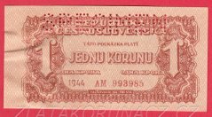 1 koruna 1944 AM