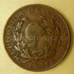 Kolumbie - 1 centavo 1942 B