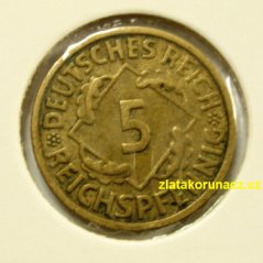Německo - 5 Reichspfennig 1935 F
