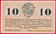 Weyer-Land - 10 haléřů - 1920