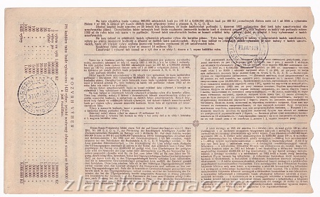 Los - 100 Kč - Státní prémiový los B - r.1921