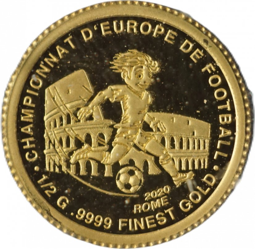 Zlatá mince Senegal - 250 Francs 2020 Kick-off in Rome