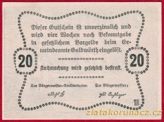 Goldwörth - 20 haléřů - 1920