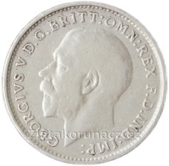 Anglie - 3 pence 1918