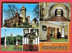 Konopiště - Kaple, Růžová zahrada, Zbrojnice, Vrtbovský salón