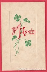 Bonne Année - čtyřlístky
