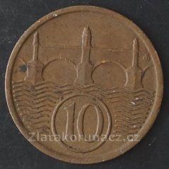10 haléř 1922