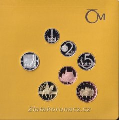 Sada oběžných mincí 2021 proof - "kožený obal"
