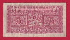 5 Kčs b.l.1945 ZL