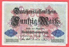 Německo - 50 mark 5.8.1914 - série Z