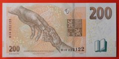Česká republika - 200 korun 2018 H 18 - číslo !!!!