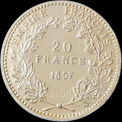 Francie - 20 frank 1857