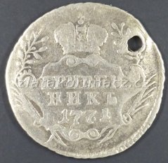 Rusko - 1 grivennik (10 kopějka) 1771 MMD