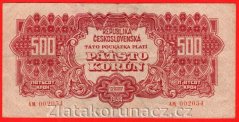 500 korun 1944 AM neperf.