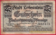 Lobenstein - 25 pfennig - 1919