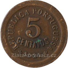 Portugalsko - 5 centavos 1927