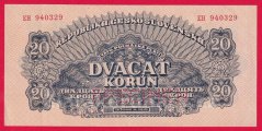 20 korun 1944 série EH perf.