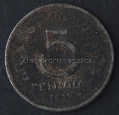 Polsko - 5 fenigow 1917 FF
