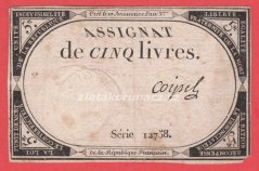 Francie - 5 Livres 1793