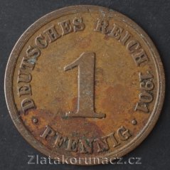 Německo - 1 Reich Pfennig 1901 A