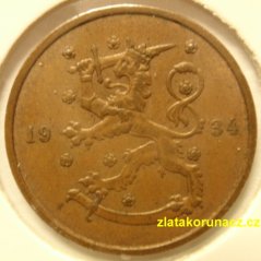 Finsko - 10 penniä 1934