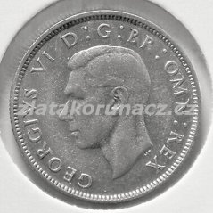 Anglie - 1 florin (2 shillings) 1943