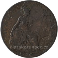 Anglie - 1/2 penny 1900