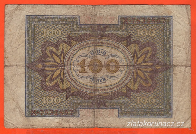Německo - 100 Mark 1.11.1920 - série X-H