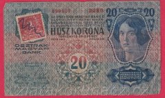 20 K 2.1. 1913 -kolkovaná I.vydání- č. 2280