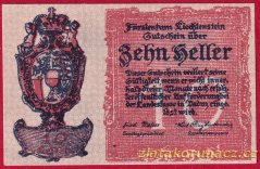 Liechtenstein - 10 haléřů - 1920