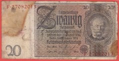 Německo - 20 Reichsmark 22.1.1929 - série F-Z