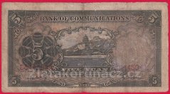 Čína - 5 Yuan 1935