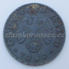 Německo - 1 Reichspfennig 1940 J