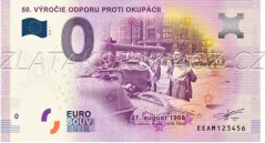 0 Euro souvenir - 50. Výročie odporu proti okupácii