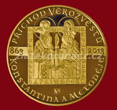 2013 - 10 000 Kč - Příchod věrozvěstů Konstantina a Metoděje Proof