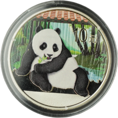 Čína - 10 yuan 2015 Panda Kolorovaná