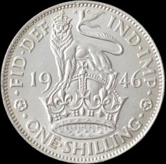 Anglie - 1 schilling 1946 - Anglický erb
