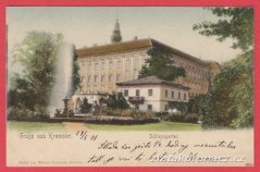 Kroměříž - Zámek, zahrada, kašna