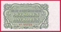 5 Kčs 1953 NV - český číslovač