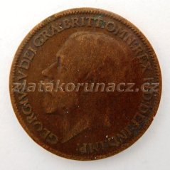 Anglie - 1 farthing 1918