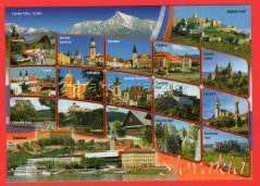 Slovensko - výber atrktívnych lokalit, hradov a miest.