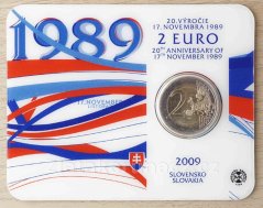 2009 - 2€- 17.listopad den boje za svobodu a demokracii-20.výr. - karta