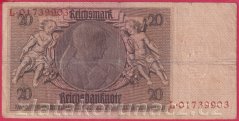Německo - 20 Reichsmark 22.1.1929 - série L-L