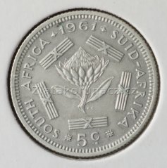 Jižní Afrika (JAR) - 5 cent 1961