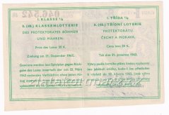 Los - 20 k - 48. Třídní loterie Protektorátu II. - A r.1943