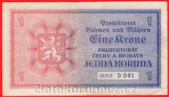 1 koruna 1940 D 061 neperf.