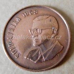 Afrika jižní (Jihoafrická rep.) - 2 cent 1968